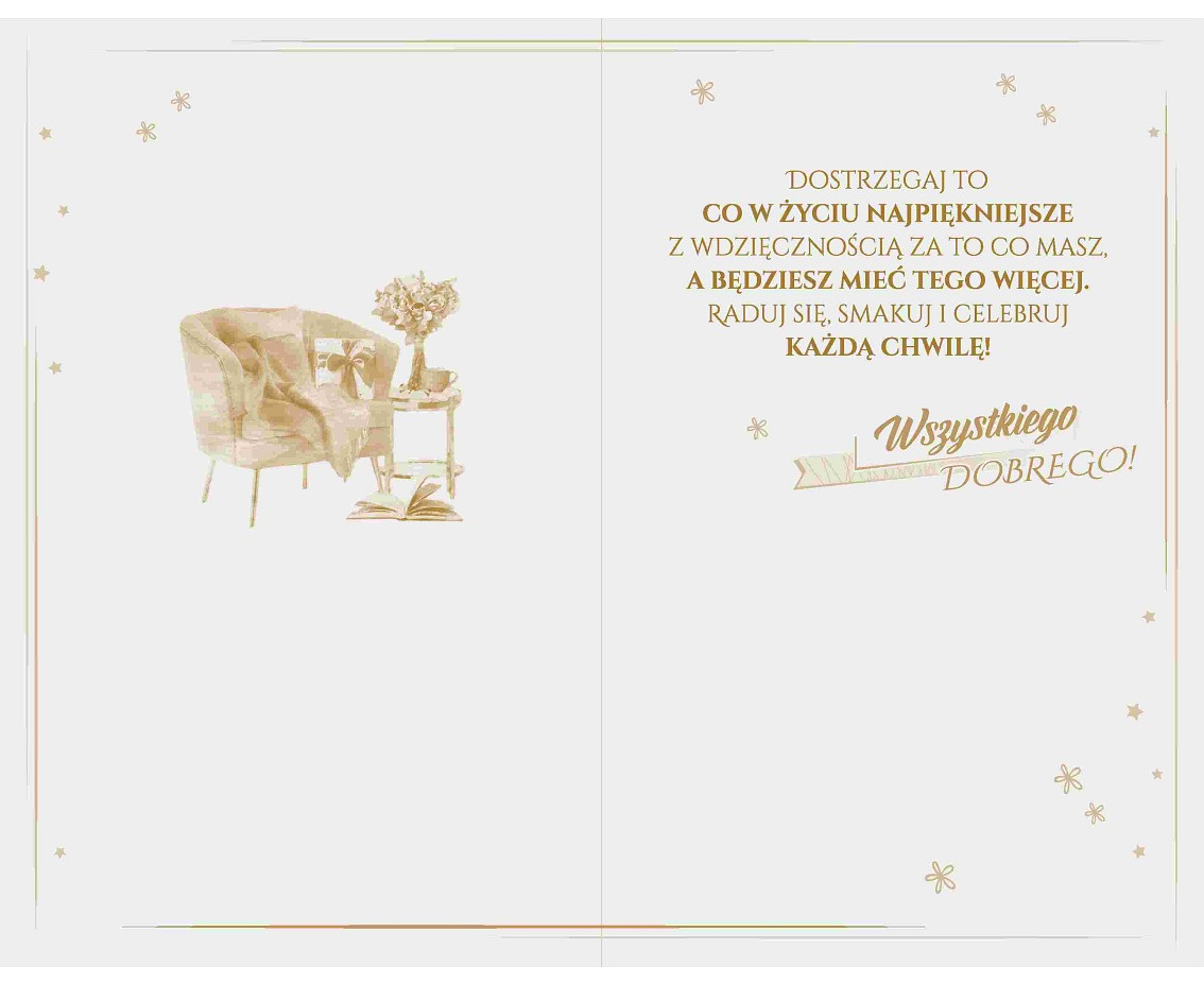Name Day Card, Salon, balloons, 13x20,5 cm